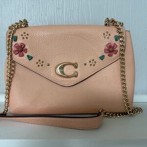 Coach Pink Floral Crossbody Bag